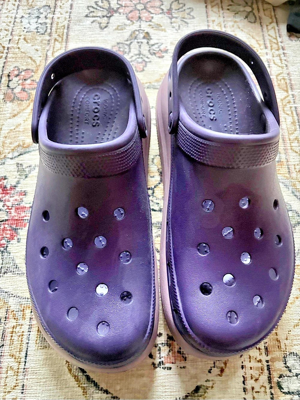 Crocs Classic mega Crush Clog in Purple Women's US 12